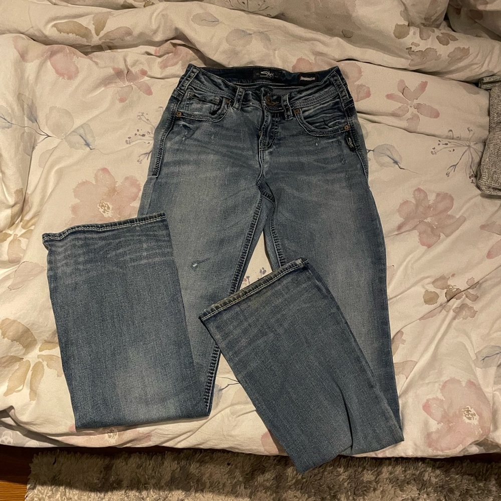 Silver Jeans Women's Boot Cut Jeans - Light Blue Wash
